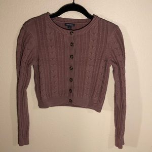Cropped Knit Sweater